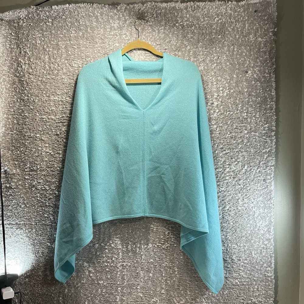 Captiva Cashmere Women's Poncho One Size Lightweight Academia Preppy Old Money